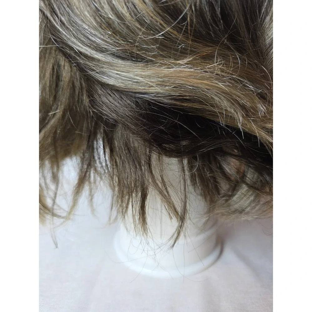 Estetica Wig Short Brunette Highlights With Fringe Iced Mocha Lace Front Bob